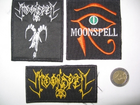 Moonspell, vyšívaná nášivka, cena za 1ks!!! skladom už len s bielou výšivkou.